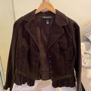 Brown Corduroy INC Jacket